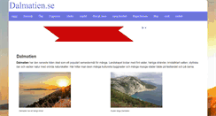 Desktop Screenshot of dalmatien.se